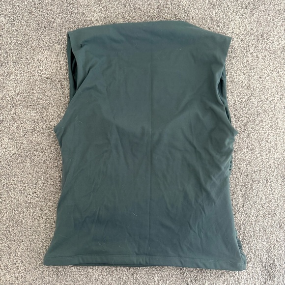 Dynamite Forest Green Ruched Tank Top - Picture 4 of 4
